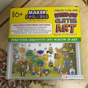 NWOT Window Glitter Art Suncatchers